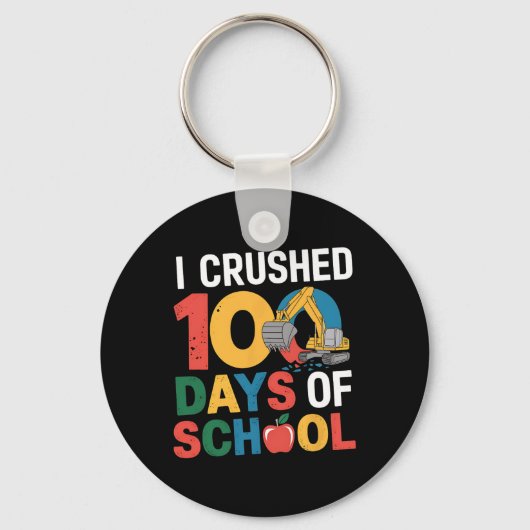 Ik heb 100 dagen van de opgraving van de school ge sleutelhanger (Voorkant)
