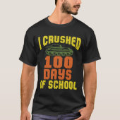 Ik heb 100 dagen van de school doorgemaakt t-shirt (Voorkant)
