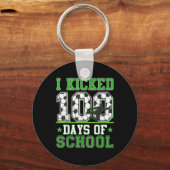 Ik heb 100 dagen van de schoolmeester 100e dag jon sleutelhanger (Voorkant)