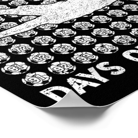 Ik heb 100 dagen van de schoolmeester 100e dag van poster (Hoek)