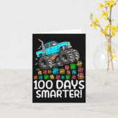 Ik heb 100 dagen van de schoolMonster Truck 100th  Kaart (Gele Bloem)