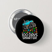 Ik heb 100 dagen van de schoolMonster Truck 100th  Ronde Button 5,7 Cm (Voorkant /achterkant)