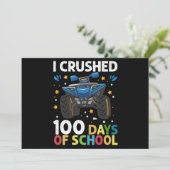 Ik heb 100 dagen van de schoolmonster Truck Boys o Kaart (Staand voorkant)