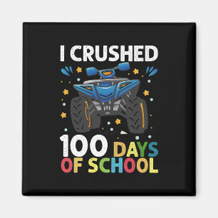 Ik heb 100 dagen van de schoolmonster Truck Boys o Magneet