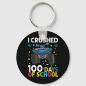 Ik heb 100 dagen van de schoolmonster Truck Boys o Sleutelhanger (Voorkant)