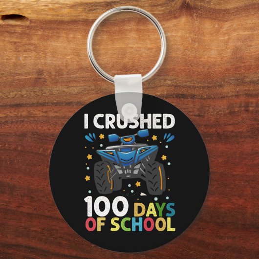 Ik heb 100 dagen van de schoolmonster Truck Boys o Sleutelhanger (Voorkant)