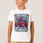 Ik heb 100 dagen van de schoolMonster Truck Kinder T-shirt (Voorkant)