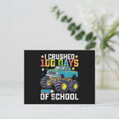 Ik heb 100 dagen van de schoolMonster Truck oversp Briefkaart (Staand voorkant)