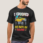 Ik heb 100 dagen van de schoolMonster Truck oversp T-shirt (Voorkant)