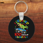 Ik heb 100 dagen van de schoolpleistertruck oversp sleutelhanger (Voorkant)