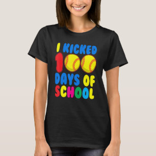 Ik heb 100 dagen van de schoolsoftbal sportspeler t-shirt
