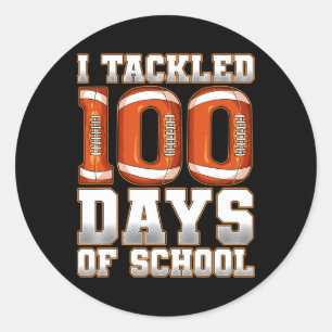 Ik heb 100 dagen van het Football van de school aa Ronde Sticker