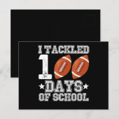 Ik heb 100 dagen van het Football van de School be Briefkaart (Voorkant / Achterkant)