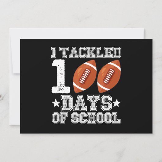 Ik heb 100 dagen van het Football van de School be Kaart (Voorkant)