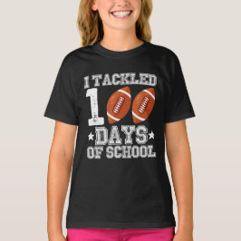 Ik heb 100 dagen van het Football van de School be T-shirt