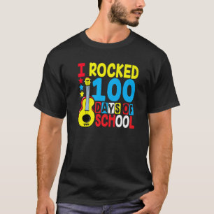 Ik heb 100 dagen van school Guitar Music 100th da T-shirt