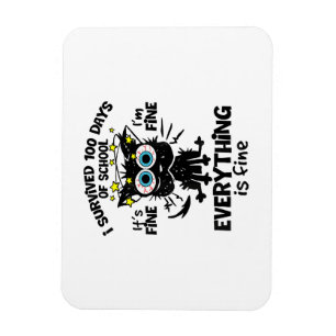 Ik heb 100 dagen van school overleefd Het is goed  Magneet