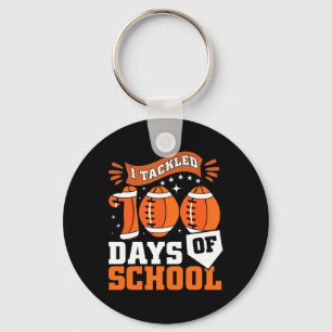 Ik heb 100 dagen van schooljongens 100e Football g Sleutelhanger