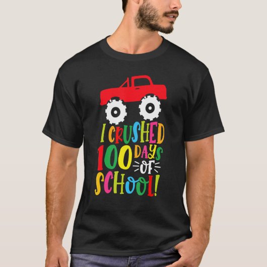 Ik heb 100 dagen van schooljongens Kinder monster T-shirt (Voorkant)