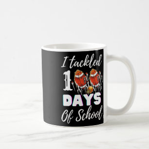 Ik heb 100 Day of School Footbyll Boy 100th Day aa Koffiemok