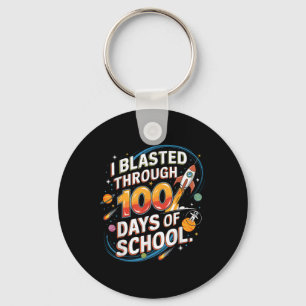 Ik heb 100 Days of School 100th Day Boy gespeeld Sleutelhanger