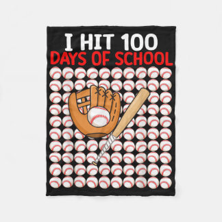 Ik heb 100 Days of School Baseball Bat Boys Peuter Fleece Deken