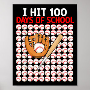Ik heb 100 Days of School Baseball Bat Boys Peuter Poster