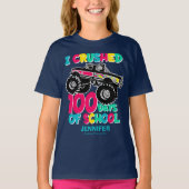 Ik heb 100 Days of School Schattige Truck verslage T-shirt (Voorkant)