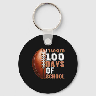 Ik heb 100 Days of School Shirt Boys Girls Foot aa Sleutelhanger