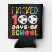 Ik heb 100 Days of School Soccer Lover getrapt Blikjeskoeler (Voorkant)