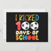 Ik heb 100 Days of School Soccer Lover getrapt Kaart (Voorkant)