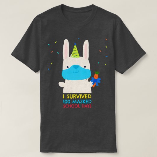 ik heb 100 gemaskerde schooldagen overleefd 17 t-shirt (Design voorkant)