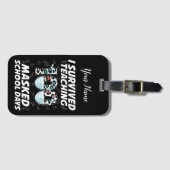 Ik heb 100 gemaskerde schooldagen overleven bagagelabel (Voorkant (horizontaal))