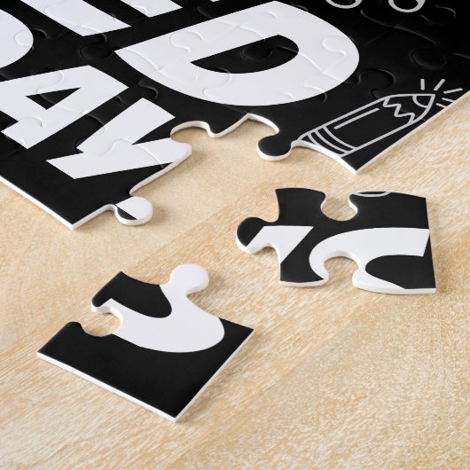 Ik heb 100 gemaskerde schooldagen overleven legpuzzel (Zijkant)