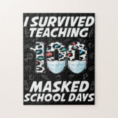 Ik heb 100 gemaskerde schooldagen overleven legpuzzel (Verticaal)