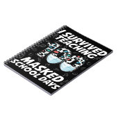 Ik heb 100 gemaskerde schooldagen overleven notitieboek (Linkerzijde)