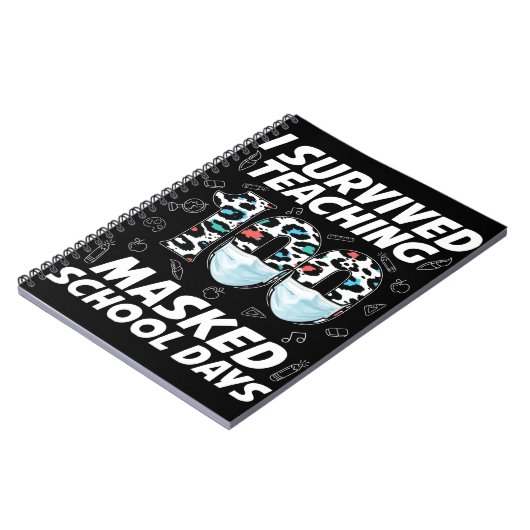 Ik heb 100 gemaskerde schooldagen overleven notitieboek (Linkerzijde)