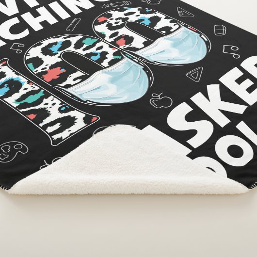 Ik heb 100 gemaskerde schooldagen overleven sherpa deken (3/4)