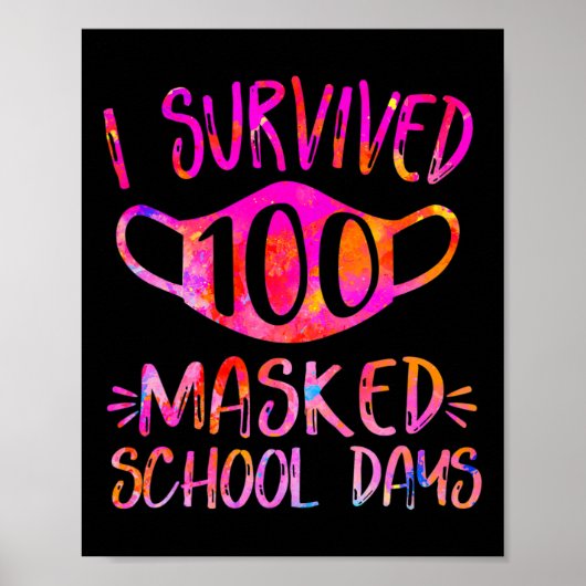 Ik heb 100 gemaskerde schooldagen overleven, stude poster (Voorkant)