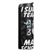 Ik heb 100 gemaskerde schooldagen overleven thermosbeker (Gedraaid links)