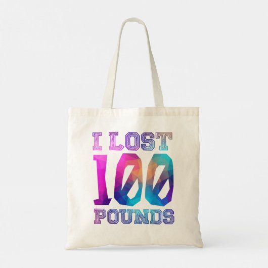 Ik heb 100 pond verloren - Proud Weightloss Announ Tote Bag (Achterkant)