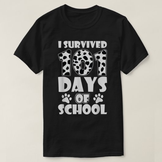 Ik heb 101 dagen van de Dalmation Dog Teache overl T-shirt (Design voorkant)
