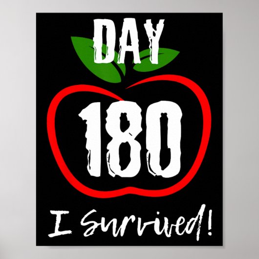 Ik heb 180 dagen overleefd - Schattigee laatste sc Poster (Voorkant)