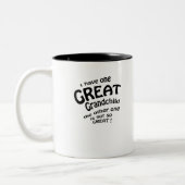 Ik heb 1 groot kleinkind tweekleurige koffiemok (Links)