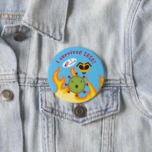 Ik heb 2020 Button overleefd (In situ)