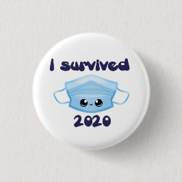 Ik heb 2020 Masker Button overleefd