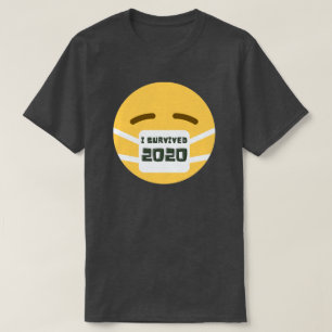 Ik heb 2020 Masker Emoji overleefd T-shirt