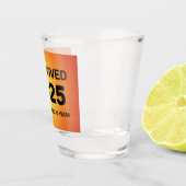 Ik heb 2025 overleefd shot glas (Rechts)