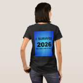 Ik heb 2026 overleefd T-shirt (Achterkant volledig)