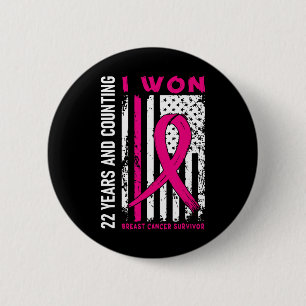Ik heb 22 jaar lang Jubileum C gewonnen voor borst Ronde Button 5,7 Cm